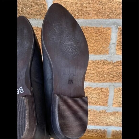 Free people Leather Slip-On BlockHeel Booties 6.5 - Picture 4 of 12